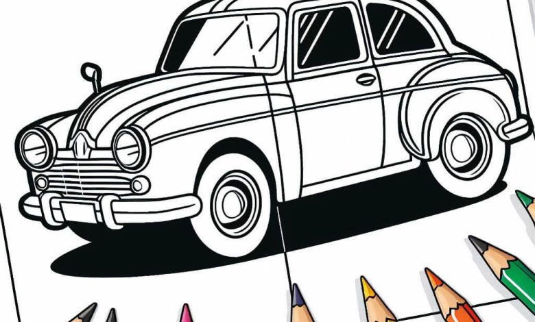 araba boyama - okul öncesi araba boyama, araba boyama resmi, araba boyama oyunu, bmw araba boyama,spor araba boyama