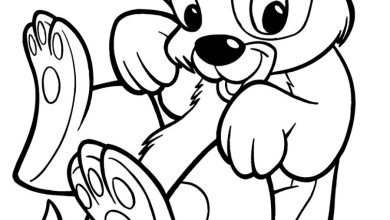 Sevimli Köpek Yavrusu Boyama Sayfası