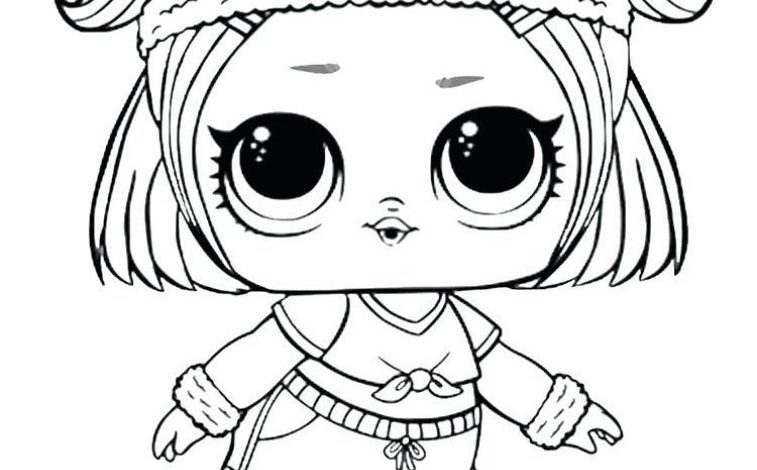 LOL Bebek Boyama Sayfası - Sevimli Kız Karakter