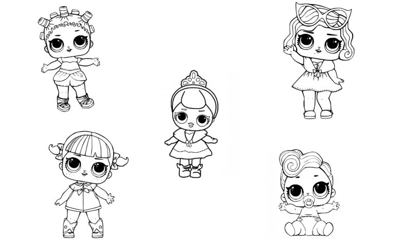 LOL Bebek Karakterleri Boyama Sayfası - Sevimli Bebek Karakterleriyle Eğlenceli Boyama