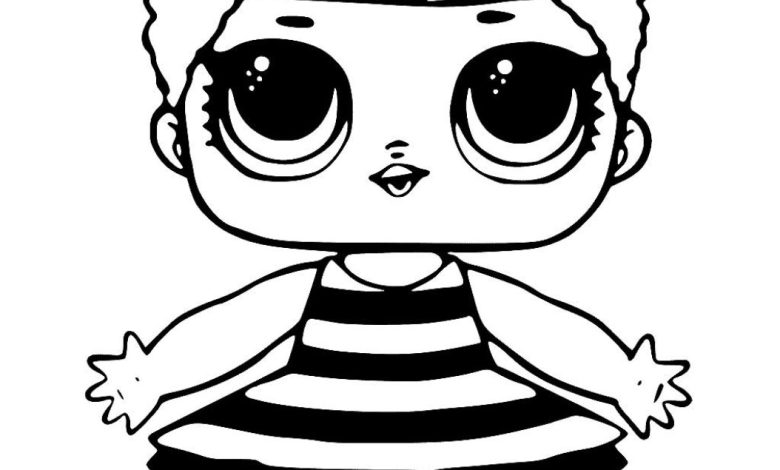 LOL bebeği boyama sayfası | Sevimli LOL bebek boyama sayfası | LOL bebek boyama resmi