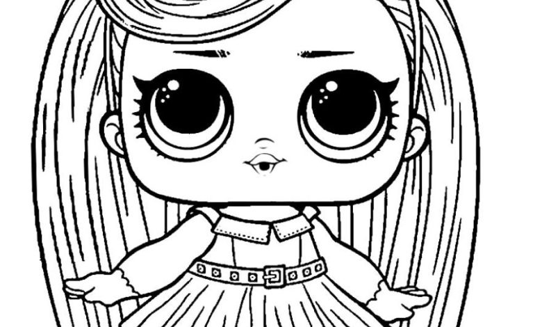 Lol Bebek Boyama Sayfası Prenses Kız