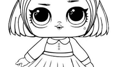 LOL Bebek Boyama Sayfası - Sevimli Kız Çocuk│LOL Bebek Serisi Boyaması için Ücretsiz ve Eğlenceli Sayfa