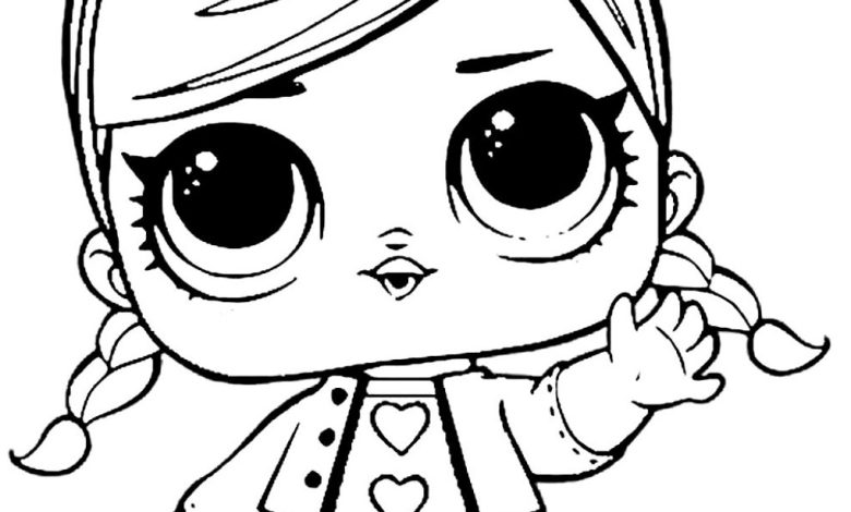 LOL Bebek Tavşan Kostümlü Boyama Sayfası