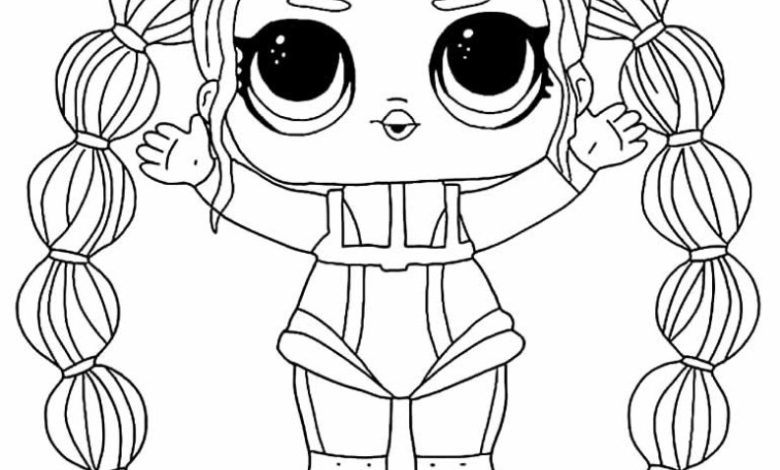 LOL Bebek Boyama Sayfası Dans Eden Karakter