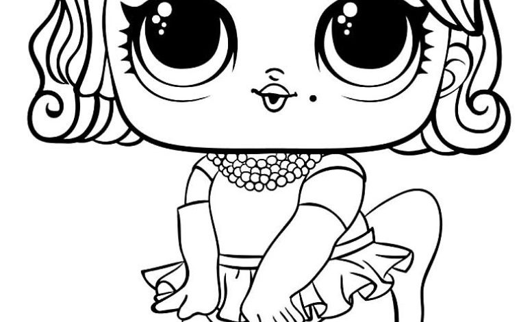 Lol Bebek Boyama Sayfası Sevimli Dansçı Kız