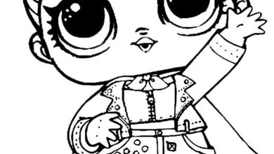 LOL Bebek Karakteri Boyama Sayfası Eğlenceli ve Sevimli Görüntü