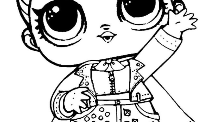 LOL Bebek Karakteri Boyama Sayfası Eğlenceli ve Sevimli Görüntü