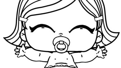 Sevimli Bebek Boyama Sayfası