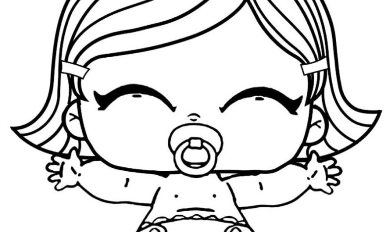 Sevimli Bebek Boyama Sayfası