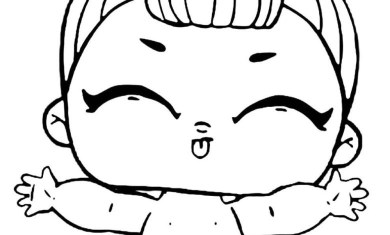 Sevimli Bebek Boyama Sayfası - Eğlenceli ve Kolay Çocuk Boyama Aktivitesi