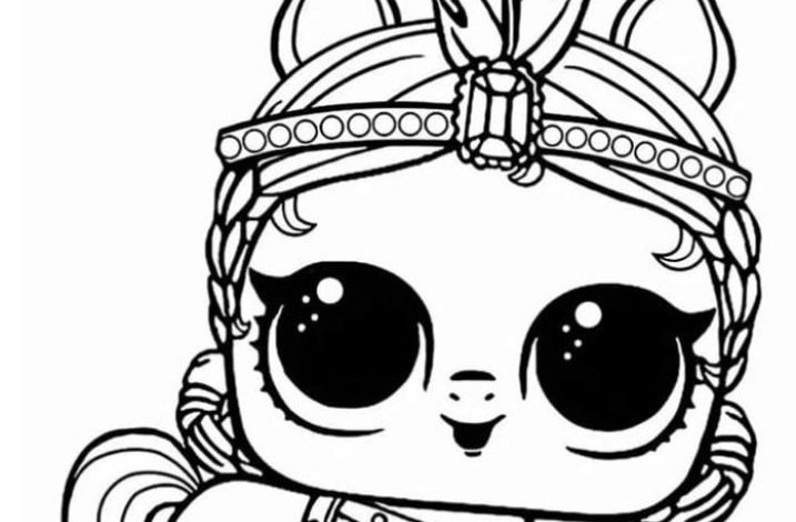 LOL Sürpriz Oyuncak Pony Boyama Sayfası - Detaylı Çizim, Sevimli Pony Karakteri ile Renklenin