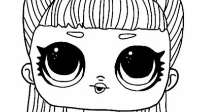 LOL Bebek Boyama Sayfası - Yüksek Taçlı Kız