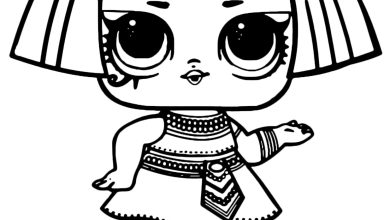 LOL Bebek Boyama Sayfası - Şık Elbiseli Kız