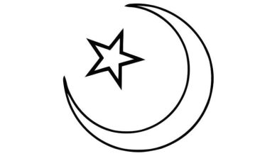 Hilal ve Yıldız Boyama Sayfası - İslami Sembol Çizimi