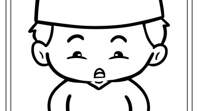 Çocuk Kitap Okuma Boyama Sayfası