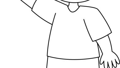 El Sallayan Gülümseyen Çocuk Boyama Sayfası