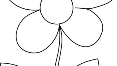 Çocuklar İçin Eğlenceli Çiçek Boyama Sayfası