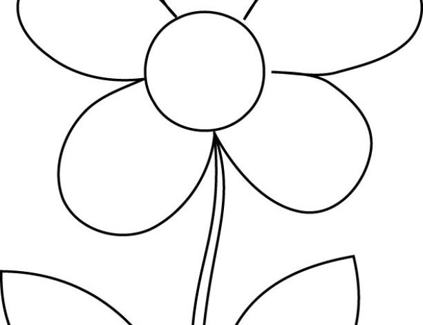 Çocuklar İçin Eğlenceli Çiçek Boyama Sayfası