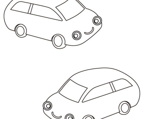 Sevimli Arabalar Boyama Sayfası - Çocuklar İçin Eğlenceli ve Eğitici