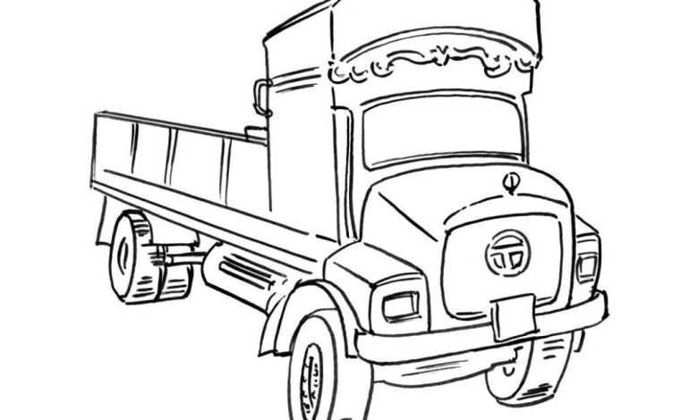 Kamyon Boyama Sayfası Çocuklar İçin Eğlenceli ve Eğitici Faaliyet