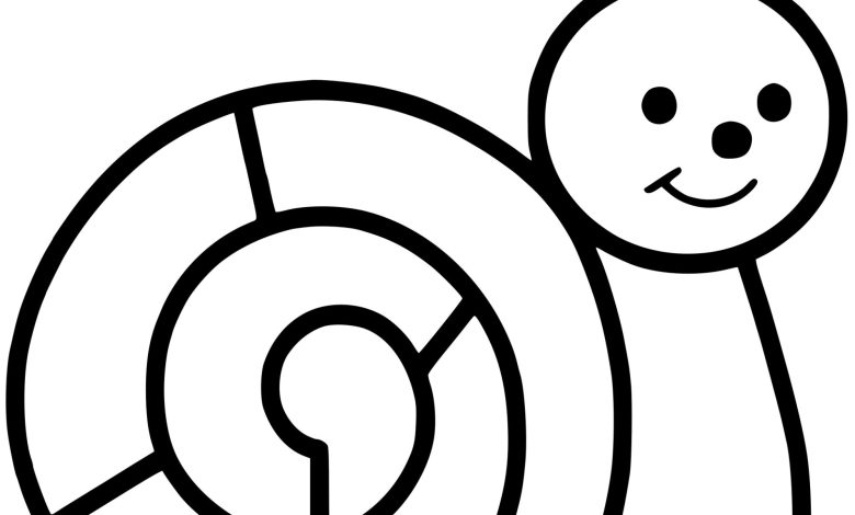 Sevimli Salyangoz Boyama Sayfası Çocuklar İçin Eğlenceli ve Öğretici Aktivite