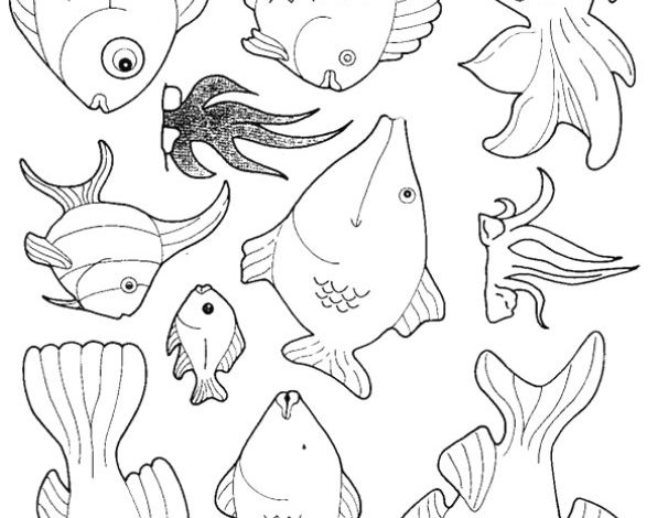 Çocuklar İçin Eğlenceli Deniz Canlıları Boyama Sayfası
