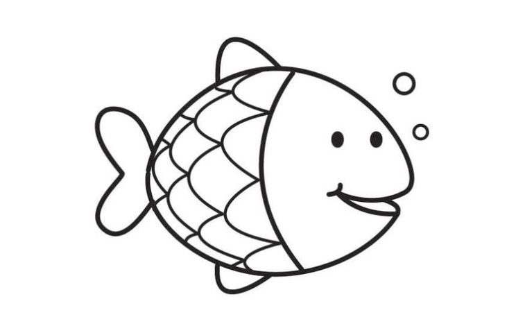 Sevimli Balık Boyama Sayfası - Çocuklar İçin Eğlenceli ve Eğitici Etkinlik