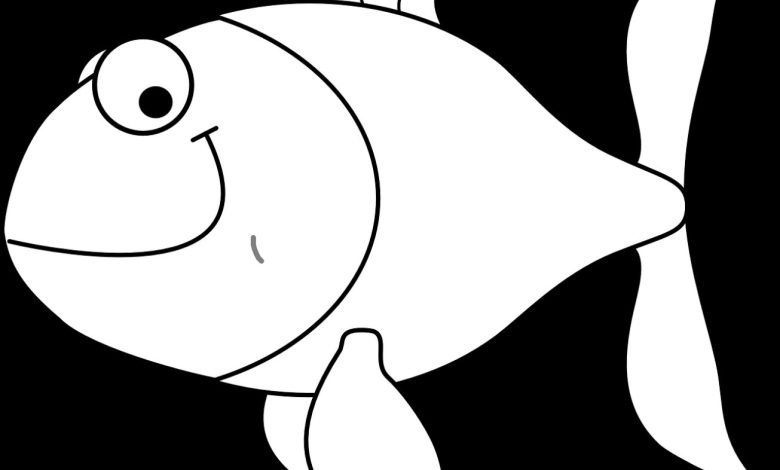 Şirin Balık Boyama Sayfası - Çocuklar İçin Eğlenceli Balık Boyama