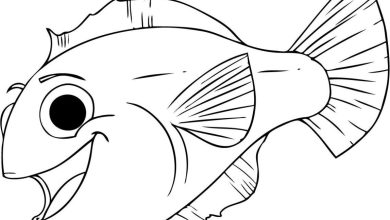 Çocuklar İçin Keyifli Balık Boyama Sayfası