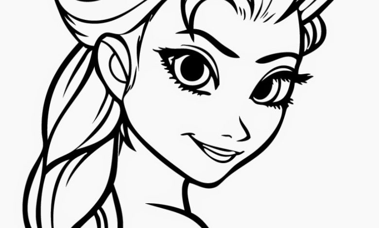 Çizgi Film Karakteri Elsa Boyama Sayfası - Renkli ve Eğlenceli Çocuklar İçin