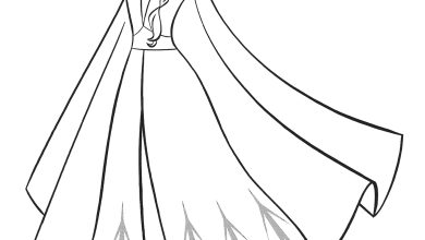 Frozen Karakteri Elsa Boyama Sayfası