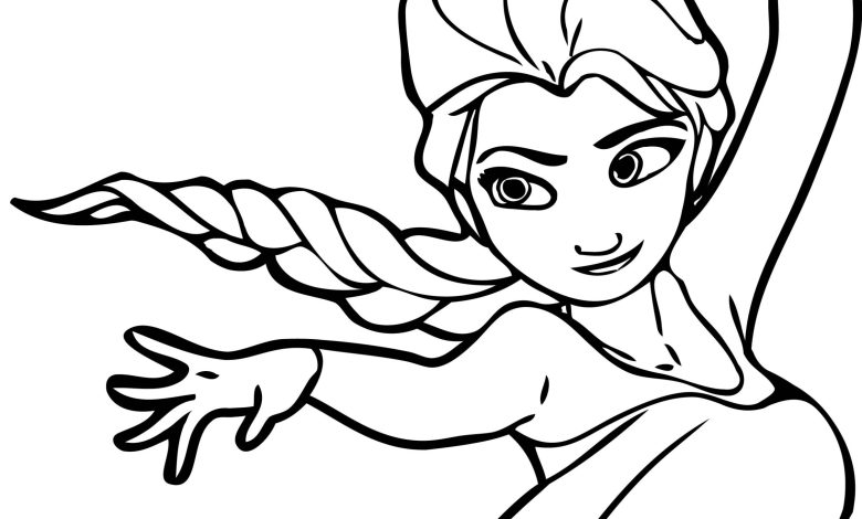 Buz Prensesi Boyama Sayfası - Macera Dolu Bir An