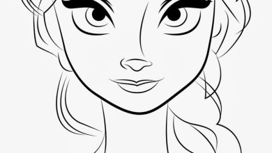 Popüler Karakterin Kolay Boyama Sayfası Resmi