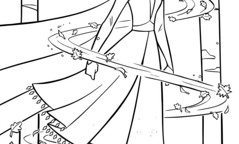 Popüler Animasyon Karakteri ile Sonbahar Temalı Boyama Sayfası