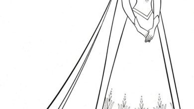 Karlar Ülkesi Kraliçesi Boyama Sayfası