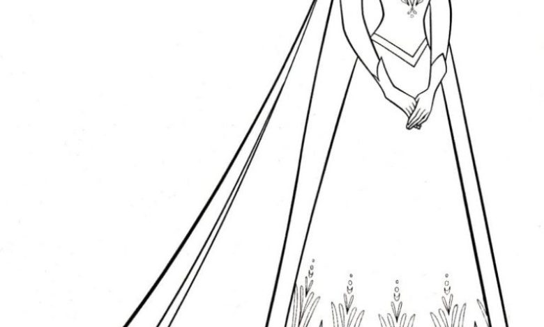 Karlar Ülkesi Kraliçesi Boyama Sayfası