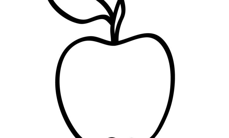 Elma Boyama Sayfası - Çocuklar için Eğlenceli ve Eğitici