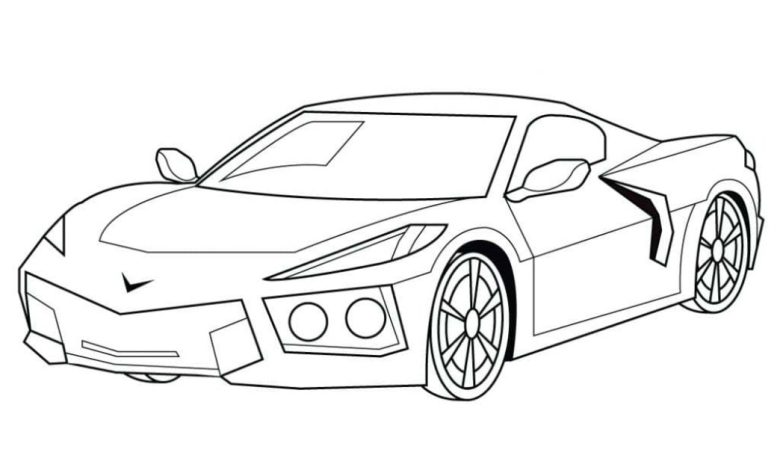 Spor Araba Boyama Sayfası - Hızlı ve Şık Tasarımlar