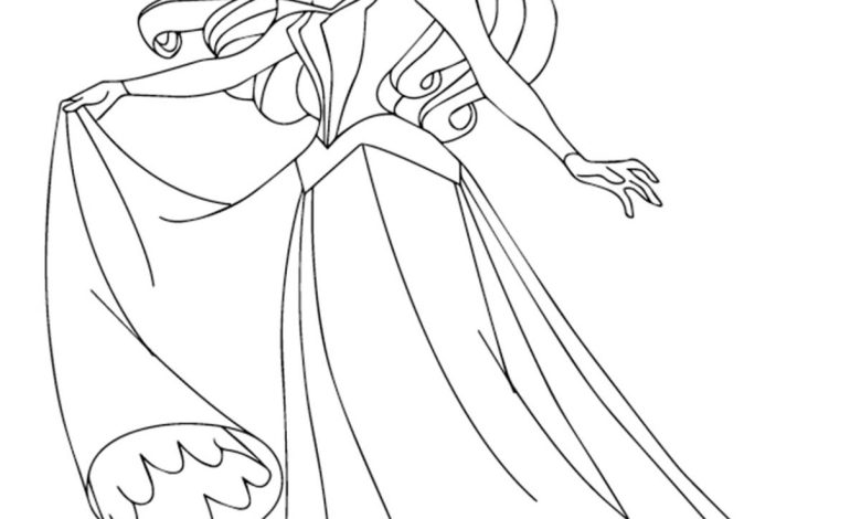 Uyuyan Güzel Prenses Boyama Sayfası - Ücretsiz Boyama Kitabı