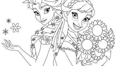 Çiçekli Prensesler Boyama Sayfası Çocuklar İçin Eğlenceli ve Yaratıcı Aktivite