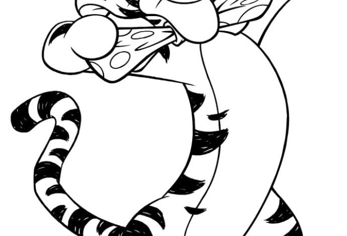 Disney Karakteri Tigger Boyama Sayfası - Çocuklar İçin Eğlenceli Aktivite