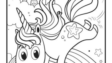 Sevimli Unicorn ve Şato Boyama Sayfası - Çocuklar için Eğitici ve Eğlenceli