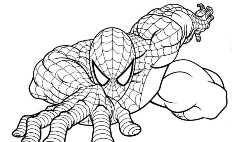 Örümcek Adam Boyama Sayfası - Çocuklar İçin Eğlenceli Süper Kahraman Aktiviteleri