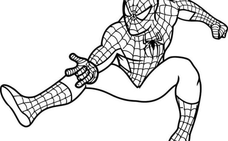 Örümcek Adam Boyama Sayfası – Özel ve Eğlenceli Çocuklar için Süper Kahraman Boyama
