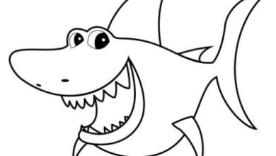 Sevimli Köpekbalığı Boyama Sayfası Çocuklar İçin Eğlenceli ve Öğretici