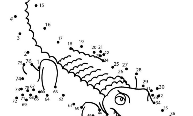 Timsah Noktaları Birleştir Boyama Sayfası