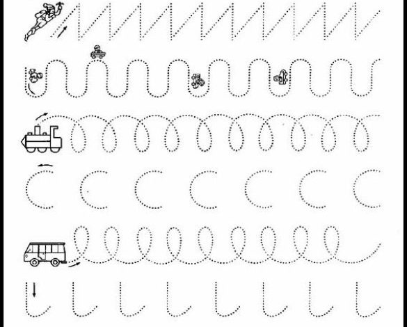Çocuklar İçin Eğlenceli Çizgi Takip Etkinlikleri - Boyama Sayfası