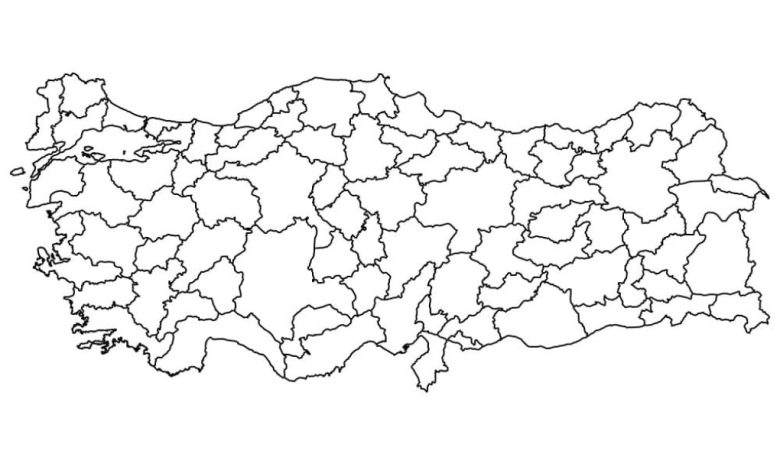 Türkiye İller Haritası Boyama Sayfası - Çocuklar İçin Eğitim Kaynağı