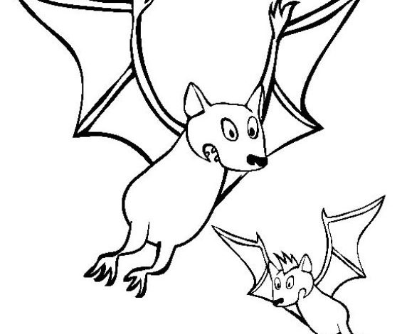 Yarasa Boyama Sayfası Çizgi Karakterler ile Eğlenceli ve Öğretici Etkinlik